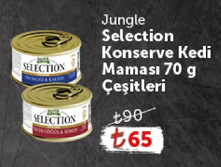 Jungle Selection Konserve Kedi Maması 70 G Çeşitleri