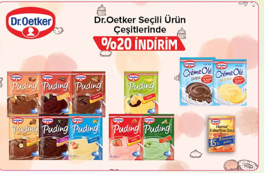 Dr.Oetker Seçili Ürün Çeşitleri