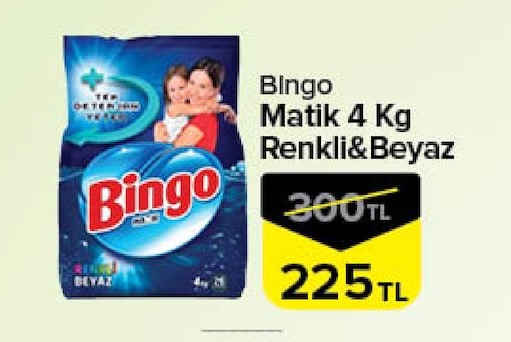 Bingo Matik 4 Kg Renkli&Beyaz