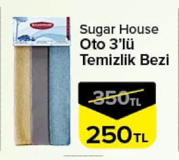 Sugar House Oto 3'Lü Temizlik Bezi