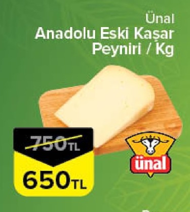 Ünal Anadolu Eski Kaşar Peyniri / Kg