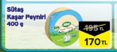 Sütaş Kaşar Peyniri 400G