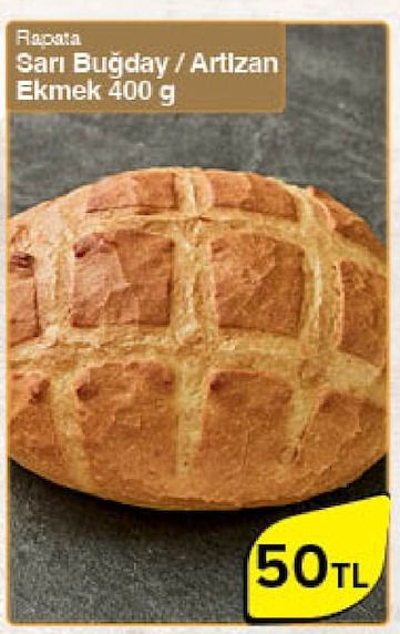 Rapata Sarı Buğday / Artizan Ekmek 400 G