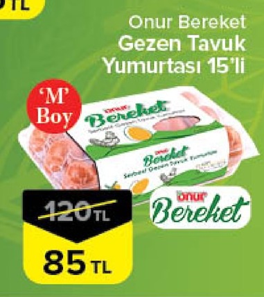 Onur
Bereket Gezen
Tavuk Yumurtasi 15'Li