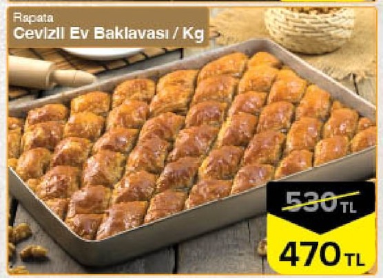 Rapata Cevizli Ev Baklavası / Kg