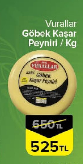 Vurallar Göbek Kaşar Peyniri / Kg