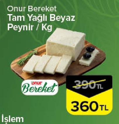 Onur Berket Tam Yağlı Beyaz Peynir / Kg