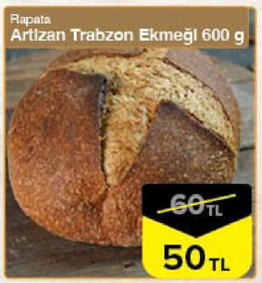 Rapata Artizan Trabzon Ekmeği 600G