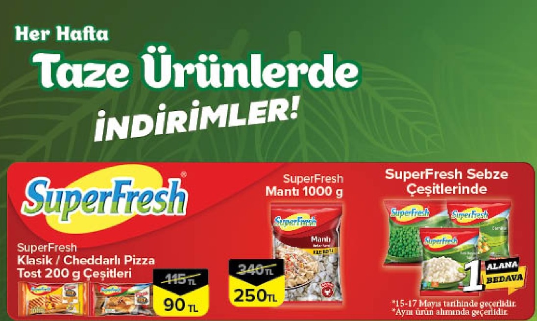 Superfresh Klasi̇K/Cheddarli Pizza Tost 200 G Çeşitleri