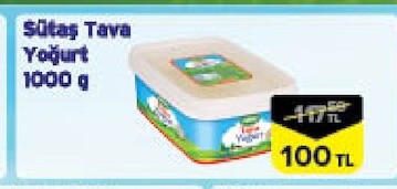 Sütaş Tava Yoğurt 1000G