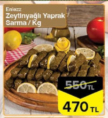 Enlezz Zeytinyagli Yaprak Sarma / Kg
