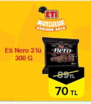 Eti Nero 3'Lü 300 G