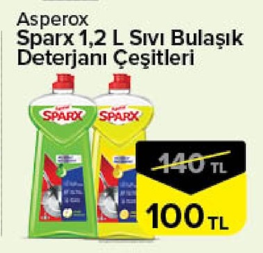 Asp'Rox Sparx 1,2 L Sıvı Bulaşık Deterjanı Çeşitleri