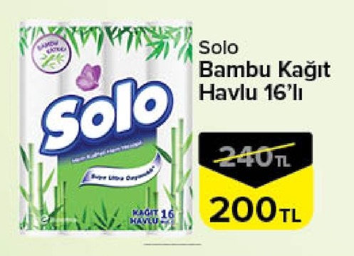 Solo Bambu Kağıt Havlu 16'Lı