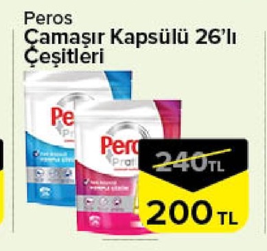 Peros Çamaşır Kapsülü 26'Lı