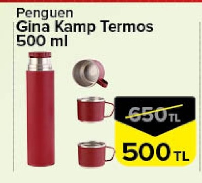 Penguen Gina Kamp Termos 500 Ml