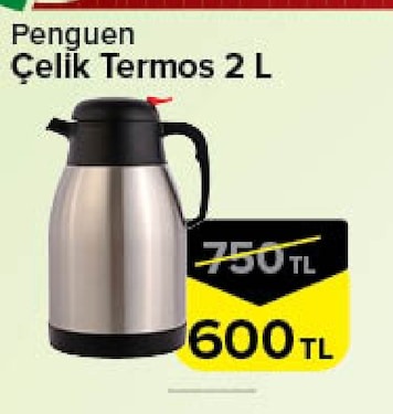 Penguen Çelik Termos 2 L
