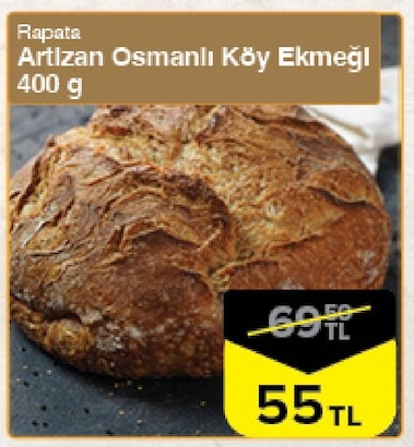 Rapata Artizan Osmanlı Köy Ekmeği 400G