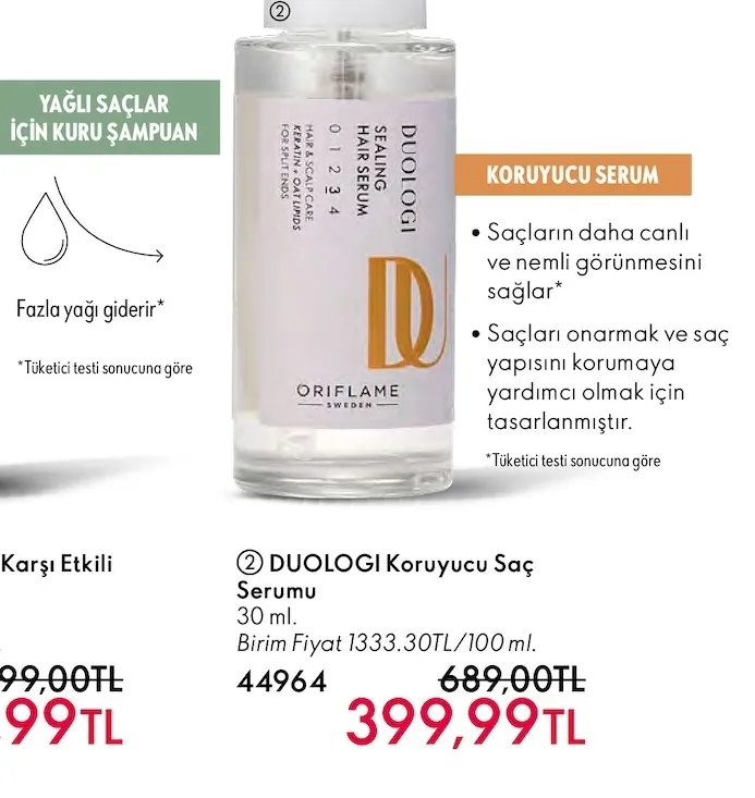 Duologi Koruyucu Saç Serumu 30 Ml