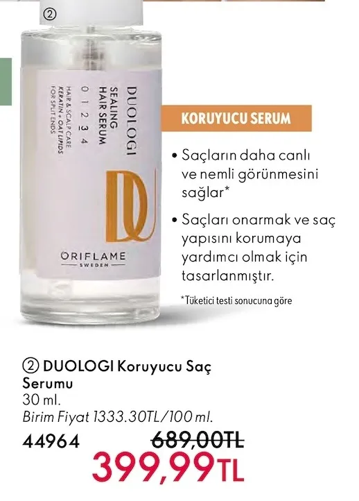 Duologi Koruyucu Saç Serumu 30 Ml