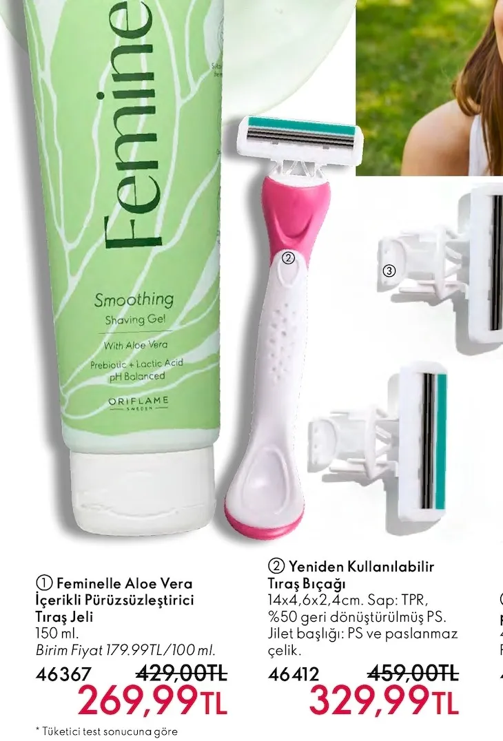 Feminelle Aloe Vera İçerikli Pürüzsüzleştirici Tıraş Jeli 150 Ml