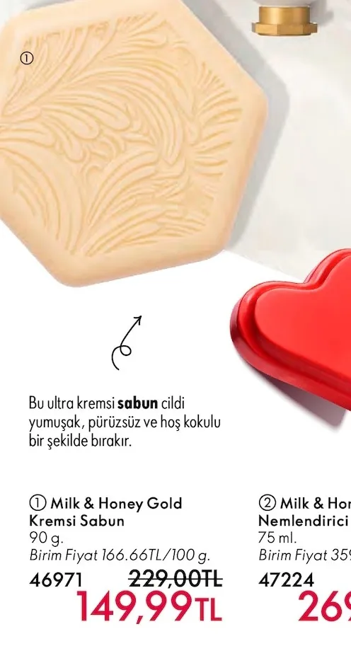 Milk & Honey Gold Kremsi Sabun 90 G.