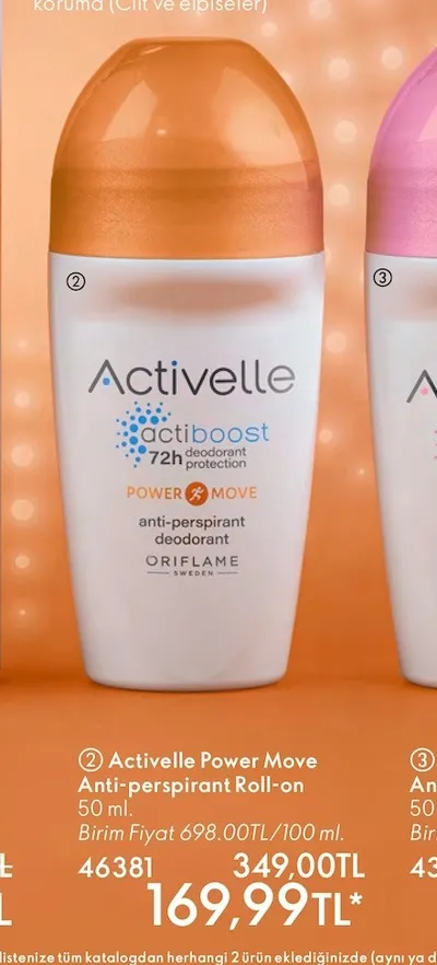 Activelle Power Move Anti-Perspirant Roll-On 50 Ml