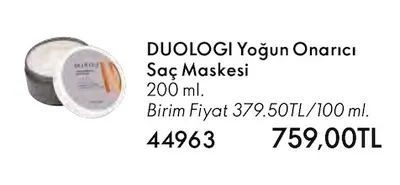 Duologi Yoğun Onarıcı Saç Maskesi 200 Ml