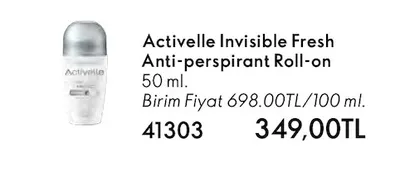 Activelle Invisible Fresh Anti-Perspirant Roll-On 50 Ml