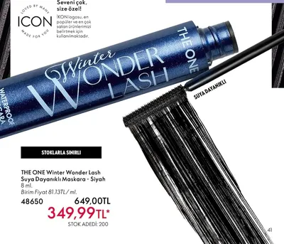 The One Winter Wonder Lash Suya Dayanıklı Maskara - Siyah 8 Ml