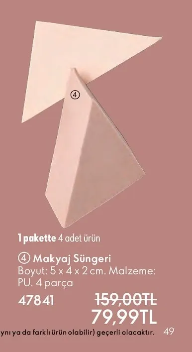 Makyaj Süngeri 4 Adet