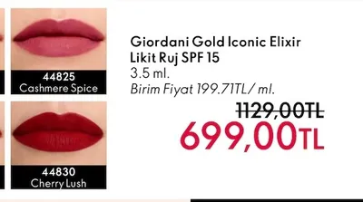 Giordani Gold Iconic Elixir Likit Ruj Spf 15 3.5 Ml