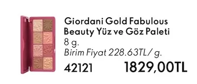 Giordani Gold Fabulous Beauty Yüz Ve Göz Paleti 8 G.