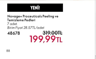 Novage+ Proceuticals Peeling Ve Temizleme Pedleri 7 Adet