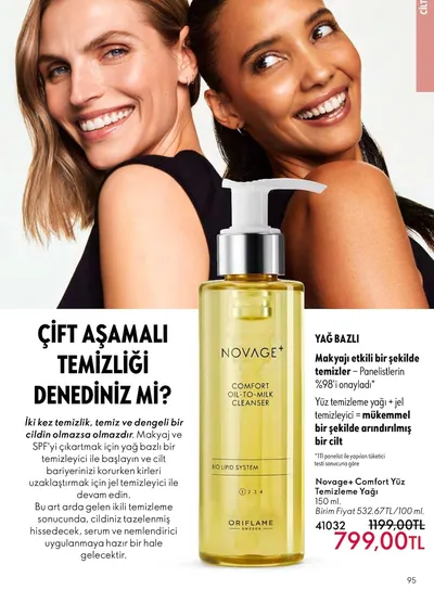 Novage+ Comfort Yüz Temizleme Yağı 150 Ml