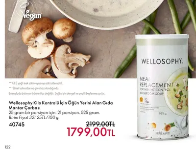 Wellosophy Kilo Kontrolü İçin Öğün Yerini Alan Gıda Mantar Çorbası 525 Gr