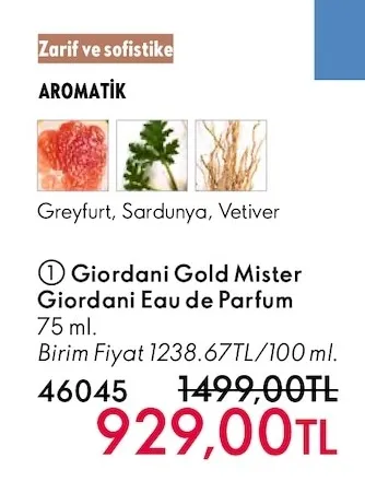 Giordani Gold Mister Giordani Eau De Parfum 75 Ml