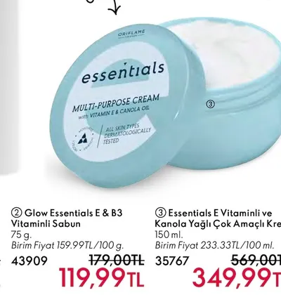 Oriflame Essentials E Vitaminli Çok Amaçlı Krem 150 Ml