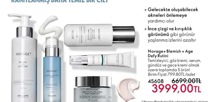 Novage+ Blemish + Age Defy Rutini