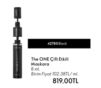 The One Çift Etkili Maskara 8 Ml
