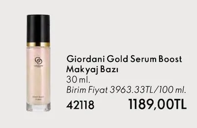 Giordani Gold Serum Boost Makyaj Bazı 30 Ml