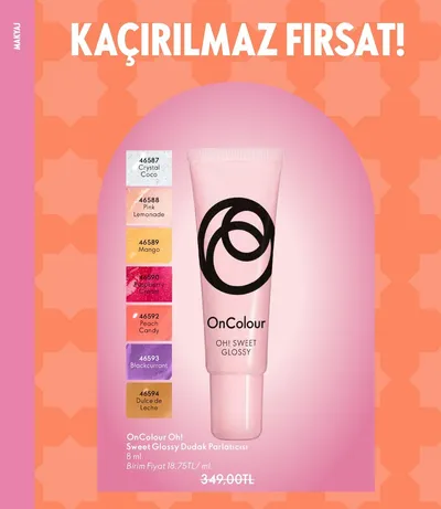 Oncolour Oh! Sweet Glossy Dudak Parlatıcısı 8 Ml