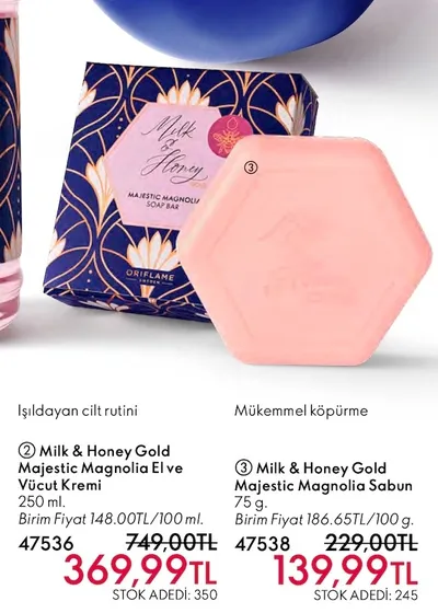 Milk & Honey Gold Majestic Magnolia Sabun 75 G