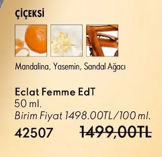 Eclat Femme Edt 50 Ml