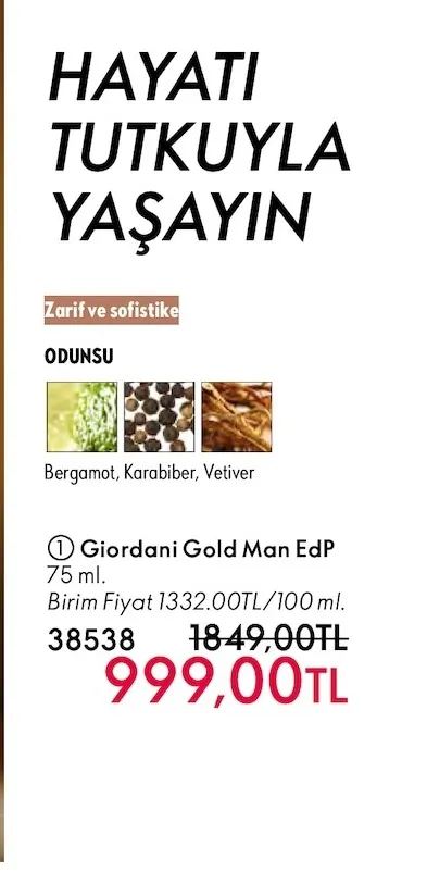 Giordani Gold Man Edp 75 Ml