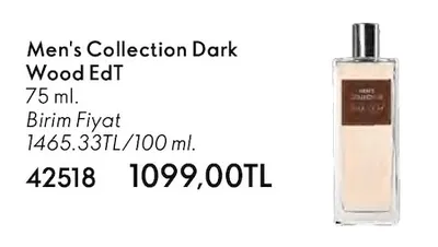 Men'S Collection Dark Wood Edt 75 Ml