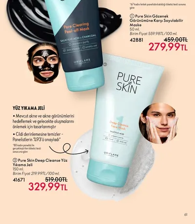 Pure Skin Gözenek Görünümüne Karşı Soyulabilir Maske 50 Ml.
