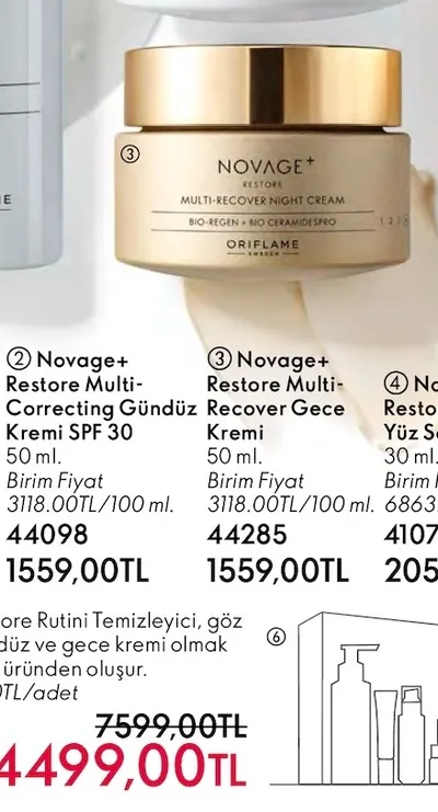 Novage+ Restore Multi-Correcting Gündüz Kremi Spf 30 50 Ml