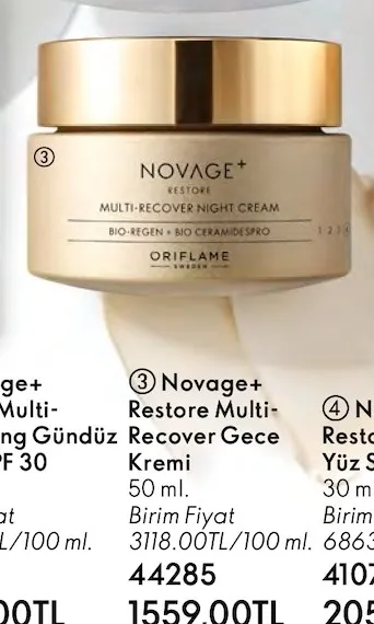 Novage+ Restore Multi-Recover Gece Kremi 50 Ml