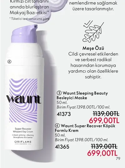 Waunt Sleeping Beauty Besleyici Maske 50 Ml